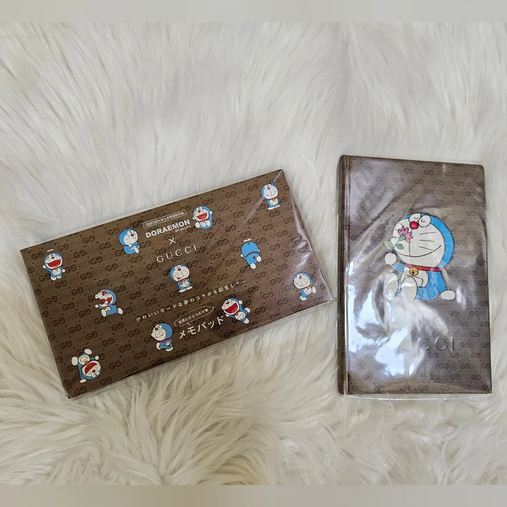 NEW Gucci x Doraemon Collab Japan Exclusive Hard Cover A5 Notebook and Notepad